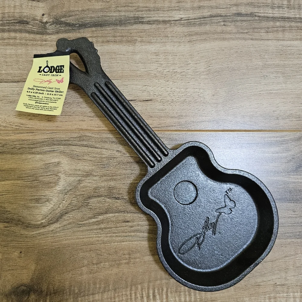 New Lodge Dolly Parton Rockstar Guitar Mini Skillet - Picture 1 of 6